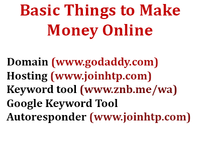 Very Basic Steps Things Need for Making Money Online